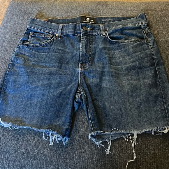 7 for All Man Kind Austyn Denim Shorts - Picture 1 of 4